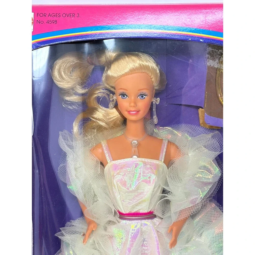Vintage 1983 Crystal Barbie Doll Mattel 4598 Iridescent Gown New in Box NIB